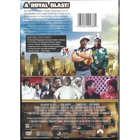 Coming to America | Eddie Murphy | Special Collectors Edition | DVD New/Sealed - Picture 2 of 2